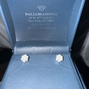 Gold Flower Stud Earrings